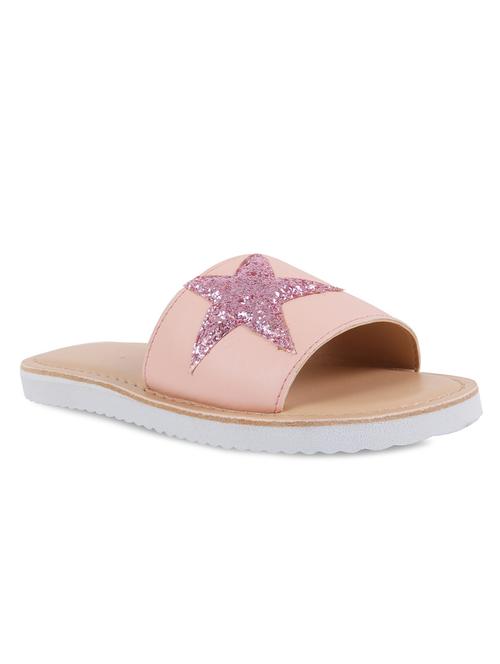 pink leather flat - 16858044 - Standard Image - 1