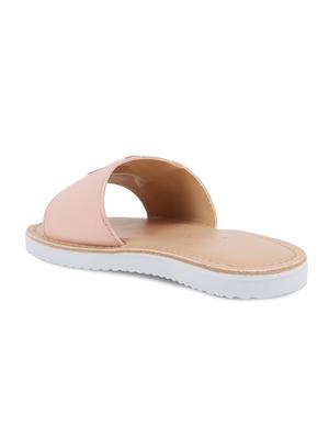 pink leather flat - 16858044 - Standard Image - 3