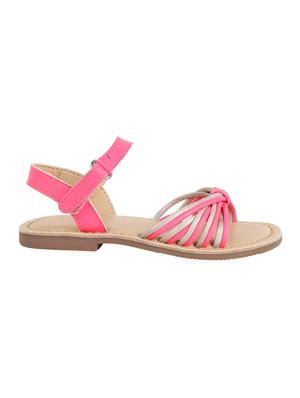 pink leather sandal - 16858051 - Standard Image - 2