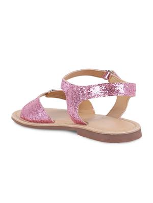 pink leather sandal - 16858053 - Standard Image - 3