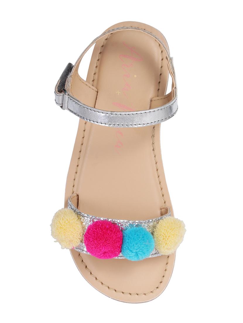 silver leather sandal - 16858055 - Zoom Image - 4