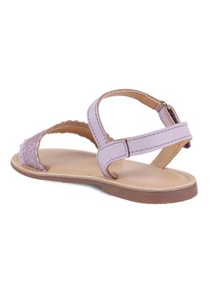 purple leather sandal - 16858061 - Standard Image - 3