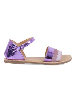 purple leather sandal - 16858066 - Standard Image - 2