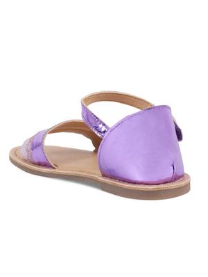 purple leather sandal - 16858066 - Standard Image - 3