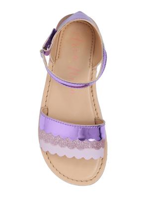 purple leather sandal - 16858066 - Standard Image - 4