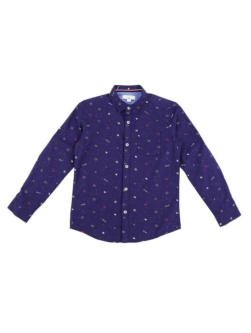 navy blue cotton shirt - 16858768 - Standard Image - 1