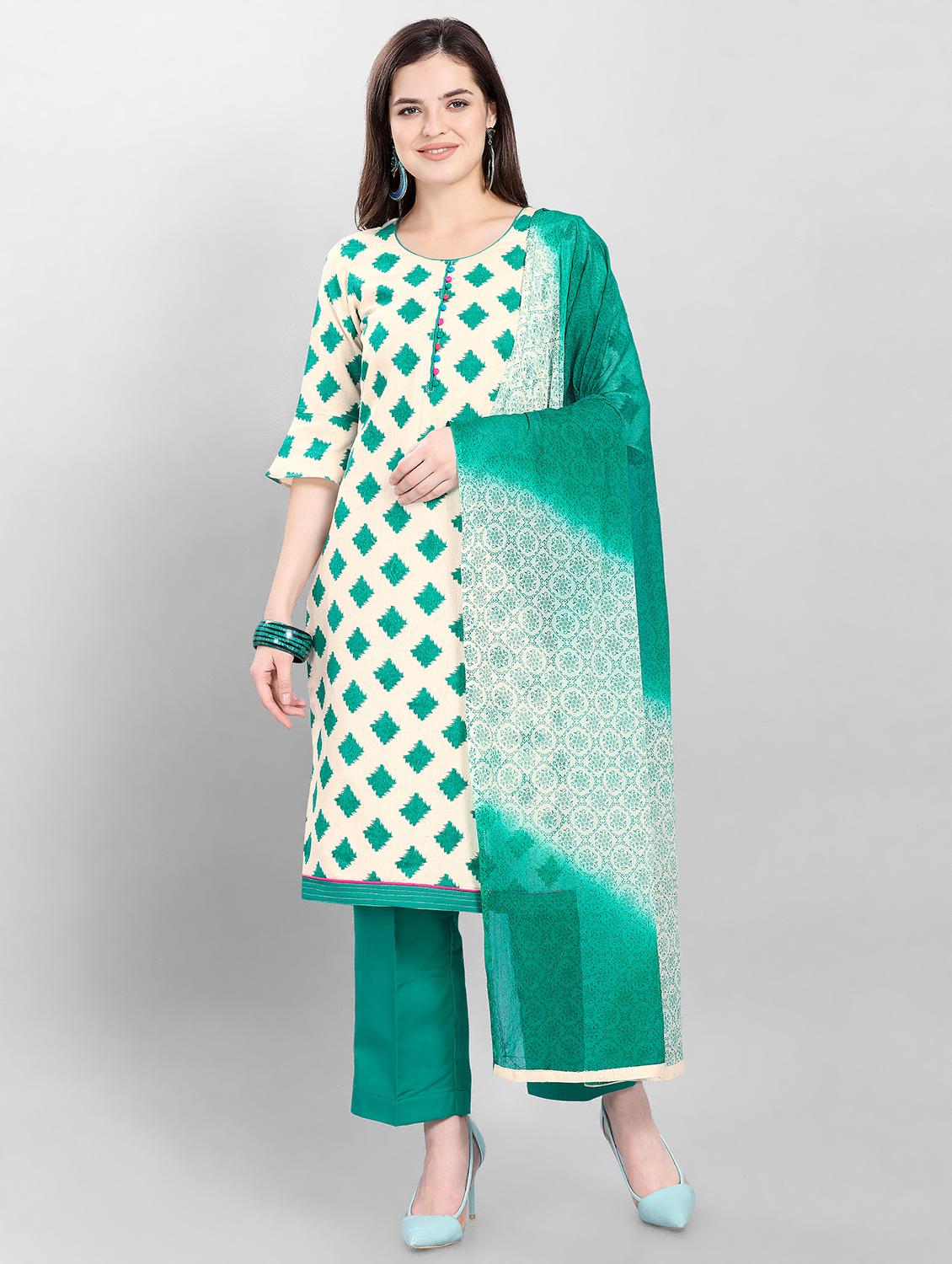 printed unstitched suit - 16859038 - Zoom Image - 1