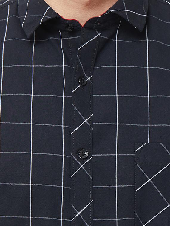 black checkered casual shirt - 16859054 - Zoom Image - 5