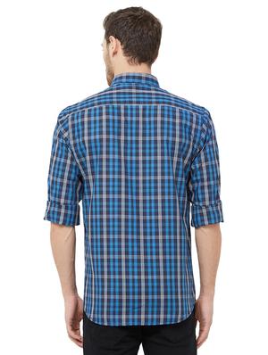 blue checkered casual shirt - 16859062 - Standard Image - 3