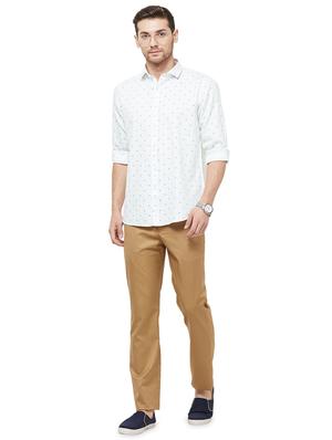 white printed casual shirt - 16859068 - Standard Image - 4