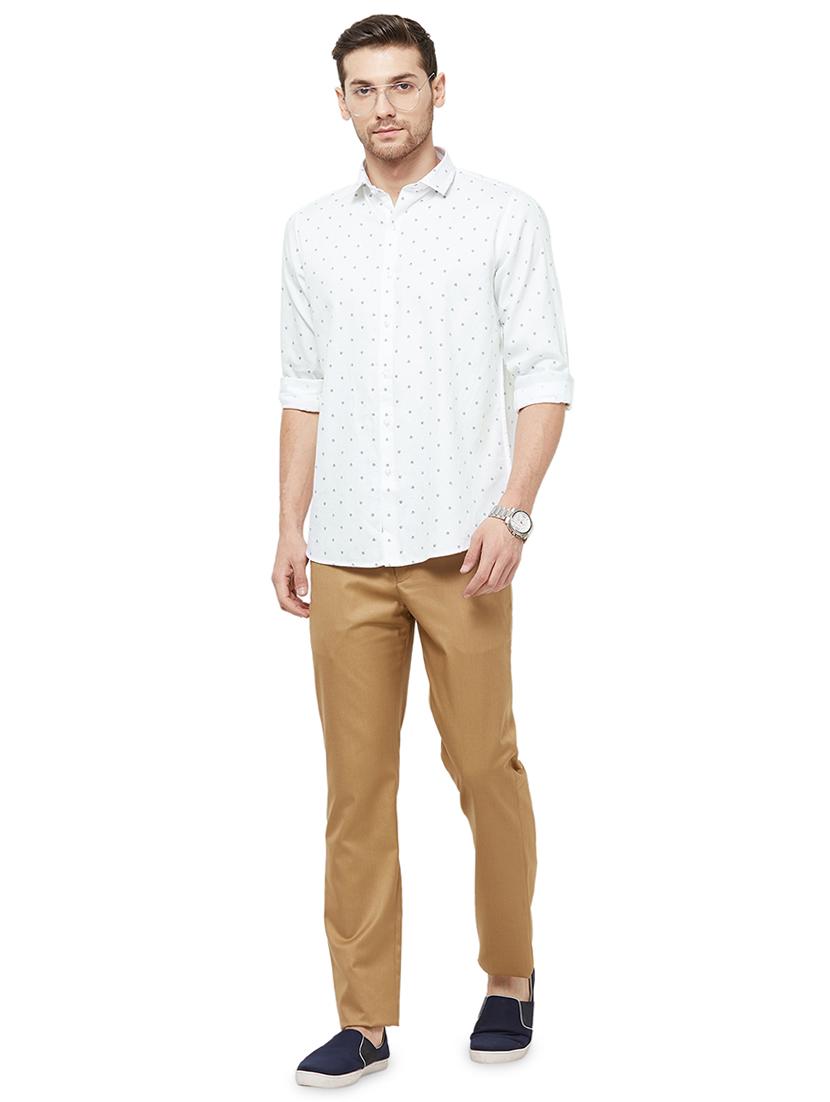 white printed casual shirt - 16859068 - Zoom Image - 4