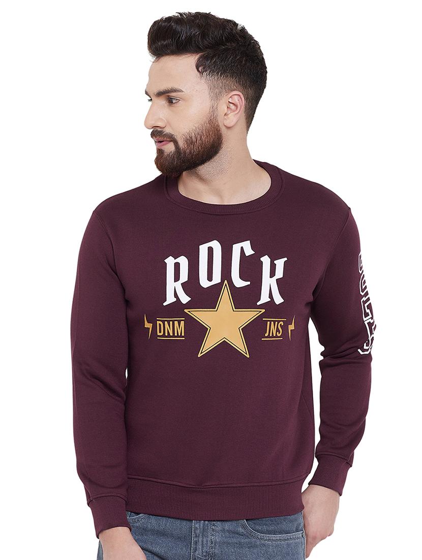 brown chest printed sweatshirt - 16859351 - Zoom Image - 1