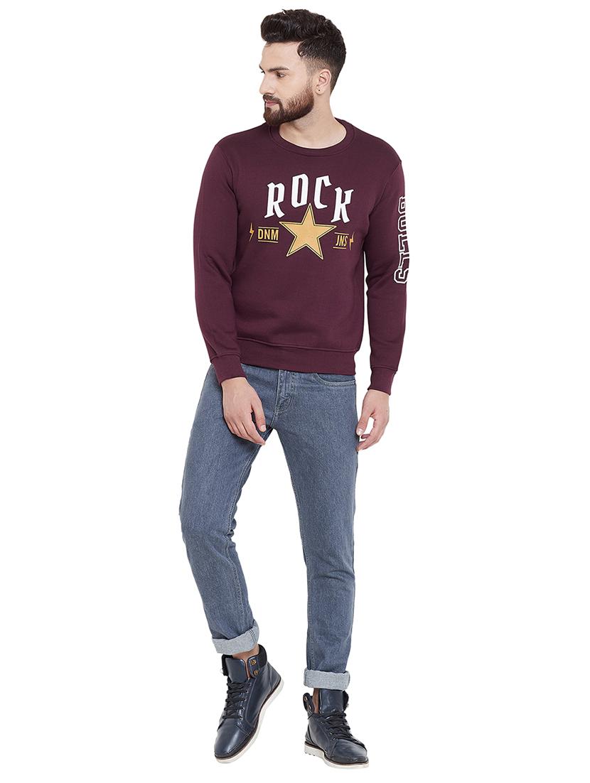 brown chest printed sweatshirt - 16859351 - Zoom Image - 4
