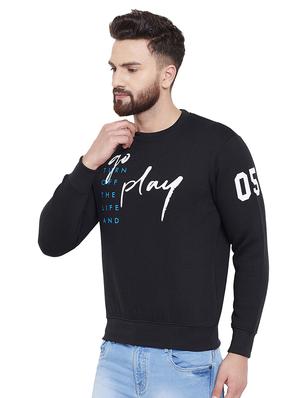 black fleece chest printed sweatshirt - 16859352 - Standard Image - 2