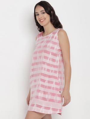 round neck striped dress - 16860061 - Standard Image - 2