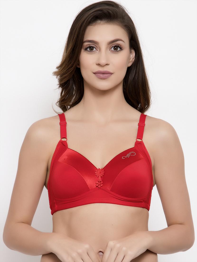 floral patch solid bra - 16860174 - Zoom Image - 1