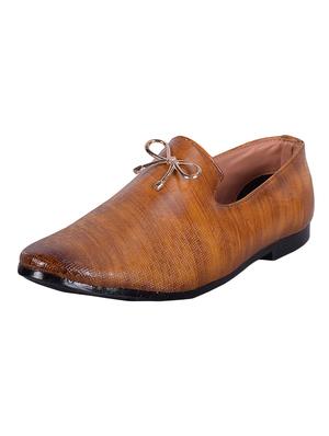 tan leatherette slip ons - 16860366 - Standard Image - 2