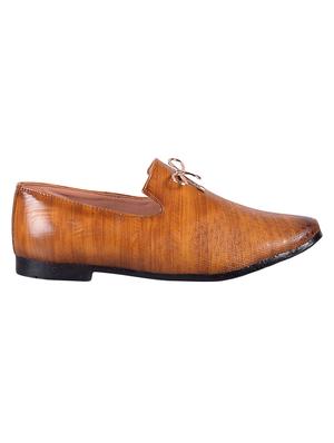 tan leatherette slip ons - 16860366 - Standard Image - 3