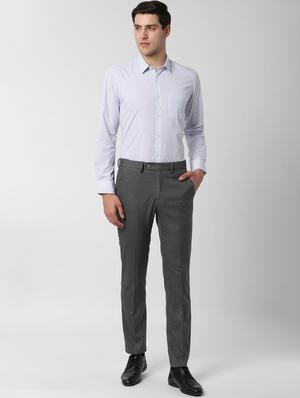 blue printed formal shirt - 16861042 - Standard Image - 4