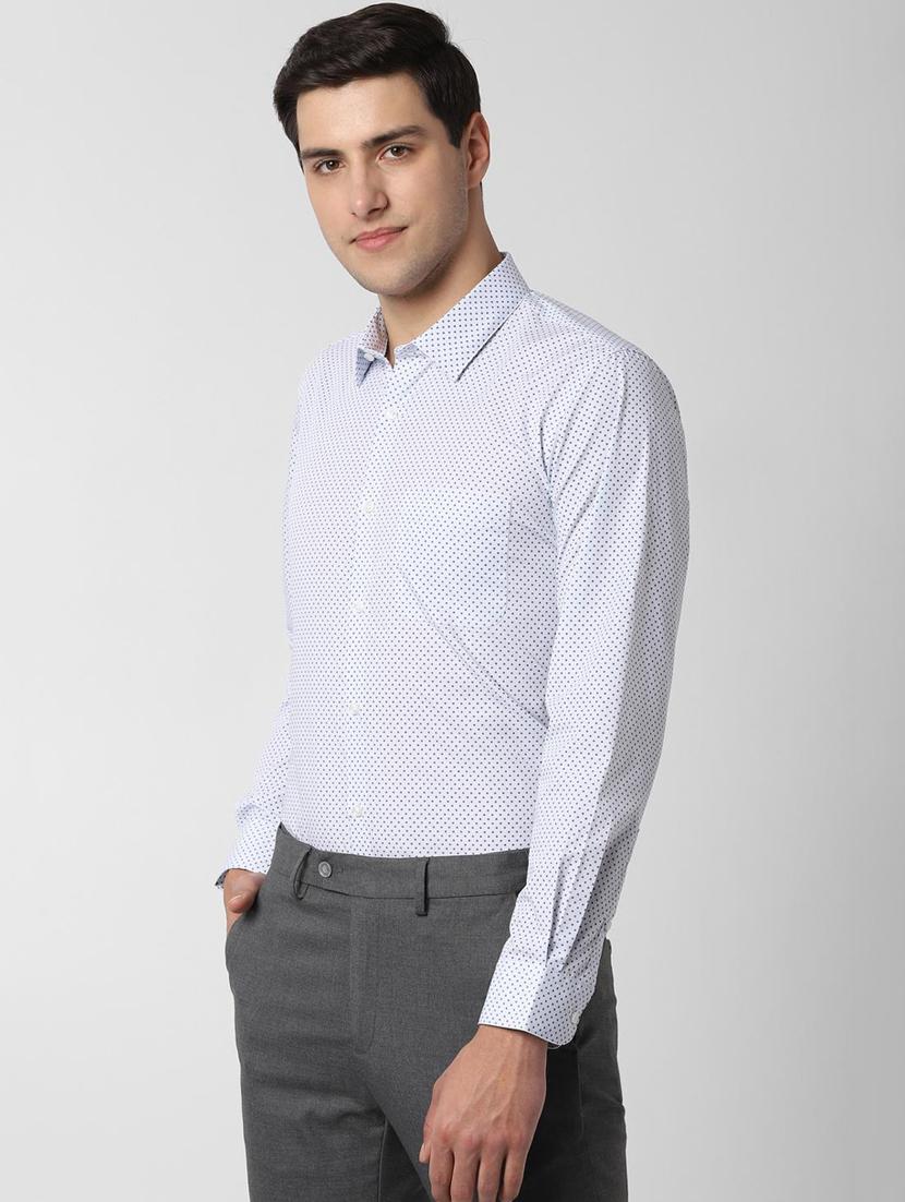blue printed formal shirt - 16861042 - Zoom Image - 2