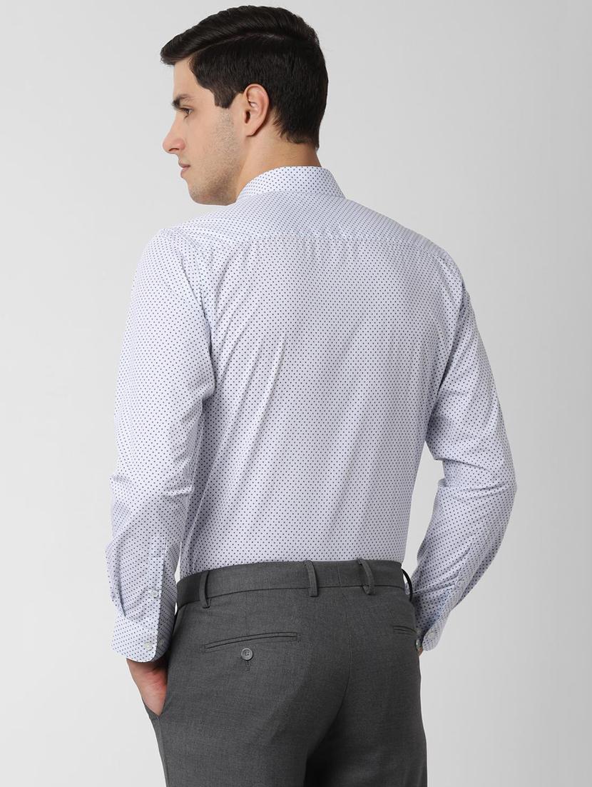 blue printed formal shirt - 16861042 - Zoom Image - 3
