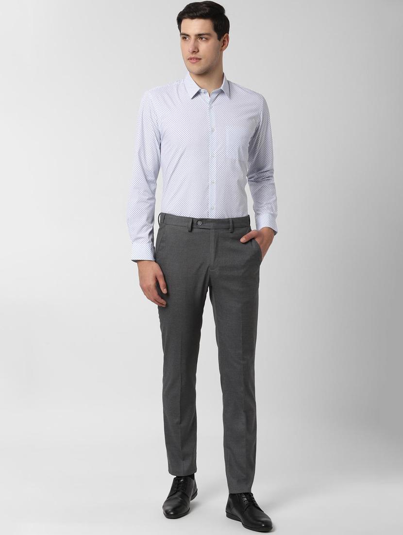 blue printed formal shirt - 16861042 - Zoom Image - 4