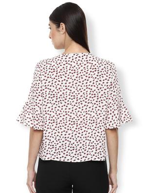 tie up neck floral top - 16861054 - Standard Image - 2