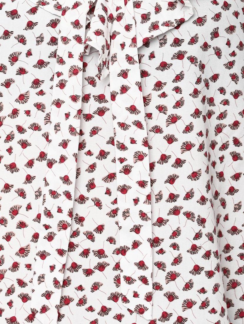 tie up neck floral top - 16861054 - Zoom Image - 4