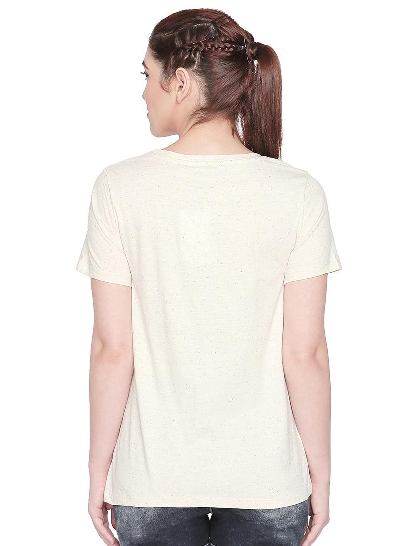 round neck embroidered tee - 16861766 - Zoom Image - 3