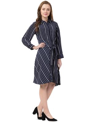 tie front striped shirt dress - 16861877 - Standard Image - 2