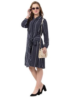 tie front striped shirt dress - 16861877 - Standard Image - 4