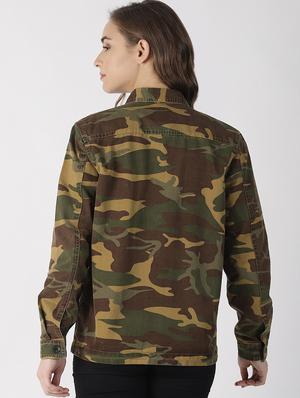 pocket patch camouflage denim jacket - 16862001 - Standard Image - 3