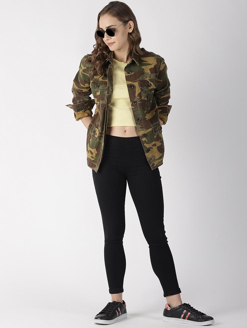pocket patch camouflage denim jacket - 16862001 - Zoom Image - 4