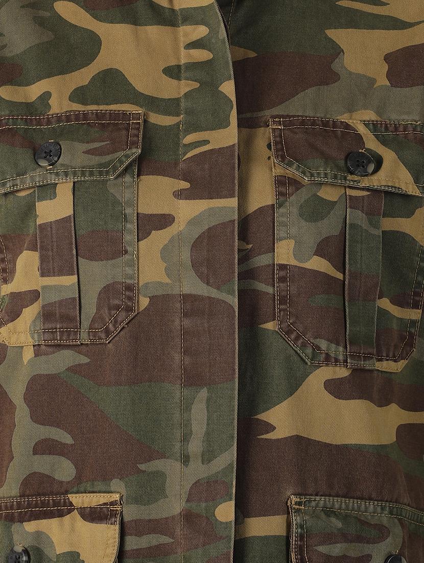 pocket patch camouflage denim jacket - 16862001 - Zoom Image - 5