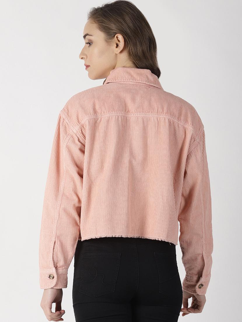 long sleeved denim jacket - 16862008 - Zoom Image - 3