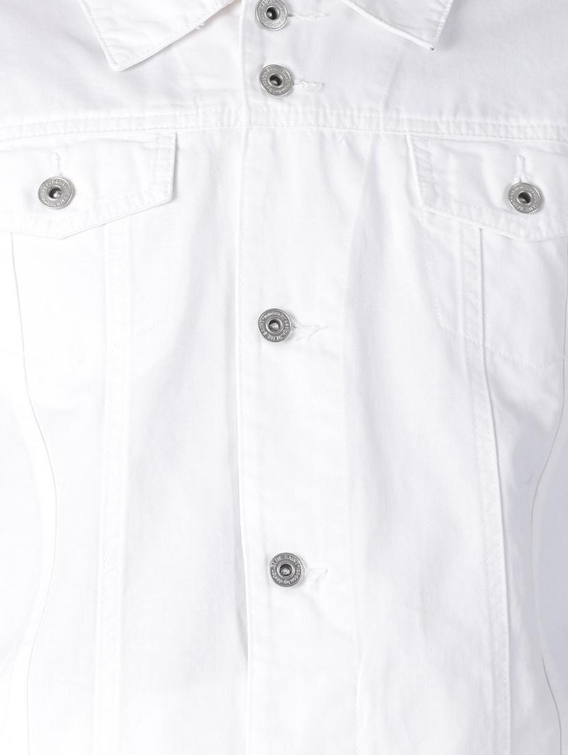 white solid denim jacket - 16862226 - Zoom Image - 5