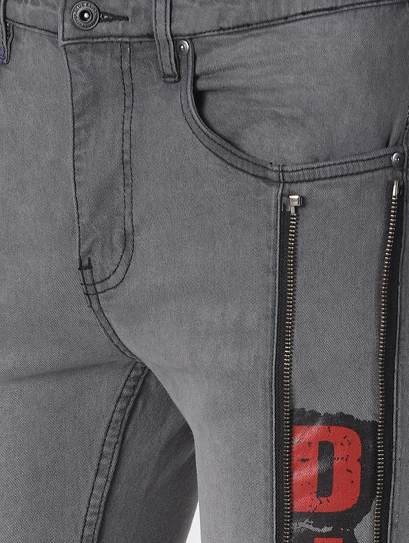 grey printed denim jeans - 16862296 - Zoom Image - 5