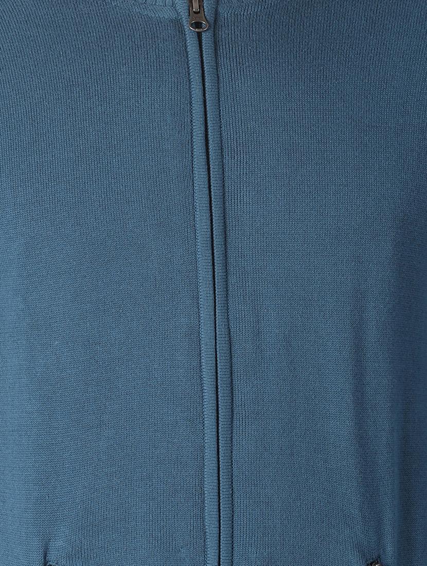 blue solid cardigan - 16862360 - Zoom Image - 5