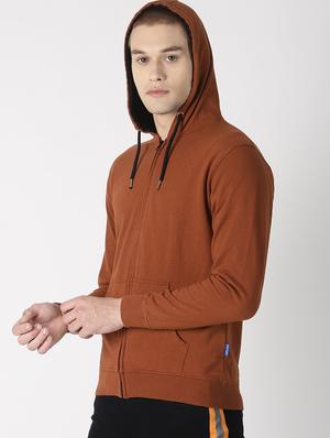 brown solid sweatshirt - 16862361 - Standard Image - 2