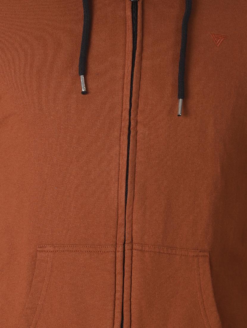 brown solid sweatshirt - 16862361 - Zoom Image - 5