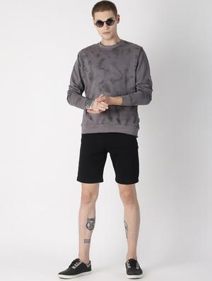 grey printed sweatshirt - 16862362 - Standard Image - 4