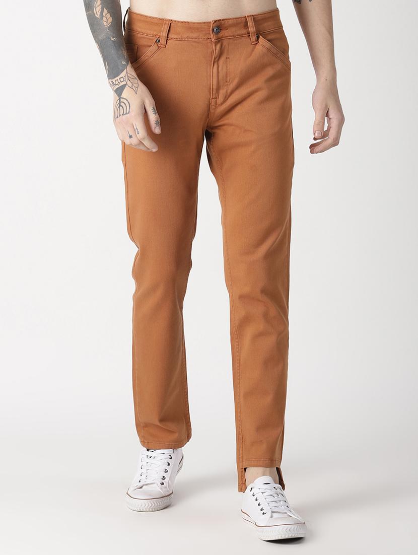 brown solid chinos - 16862379 - Zoom Image - 1