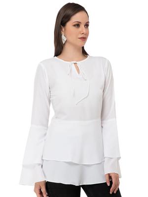 tie up neck layered top - 16862577 - Standard Image - 2