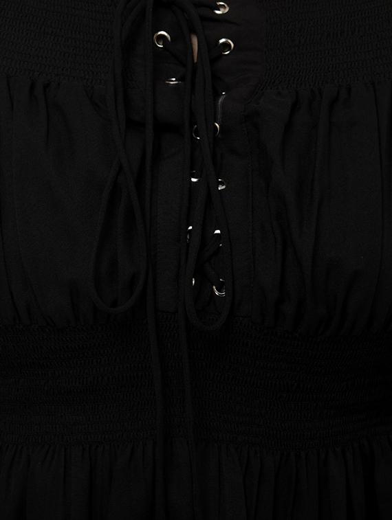 lace up smocked top - 16862579 - Zoom Image - 5