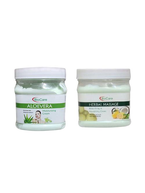 biocare aloevera cream 500gm and herbal massage cream 500gm - 16862958 - Standard Image - 1