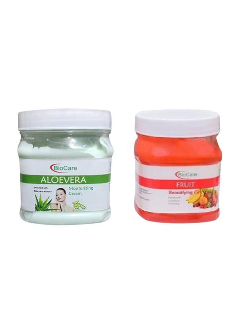 biocare aloevera cream 500gm and fruit gel 500gm - 16862968 - Standard Image - 1