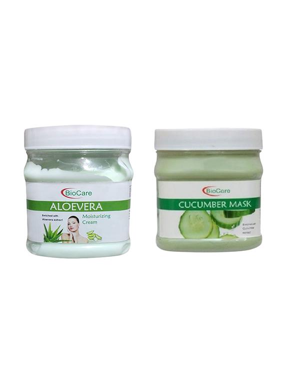 biocare aloevera cream 500gm and cucumber mask 500gm - 16862974 - Zoom Image - 1