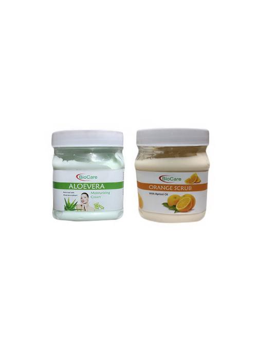 biocare aloevera cream 500gm and orange scrub 500gm - 16862994 - Standard Image - 1