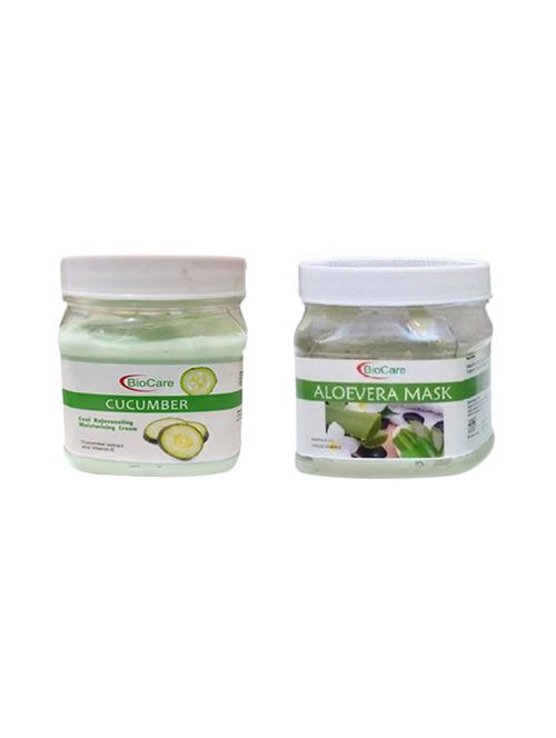 biocare cucumber cream 500gm and aloevera mask 500gm - 16863031 - Standard Image - 1