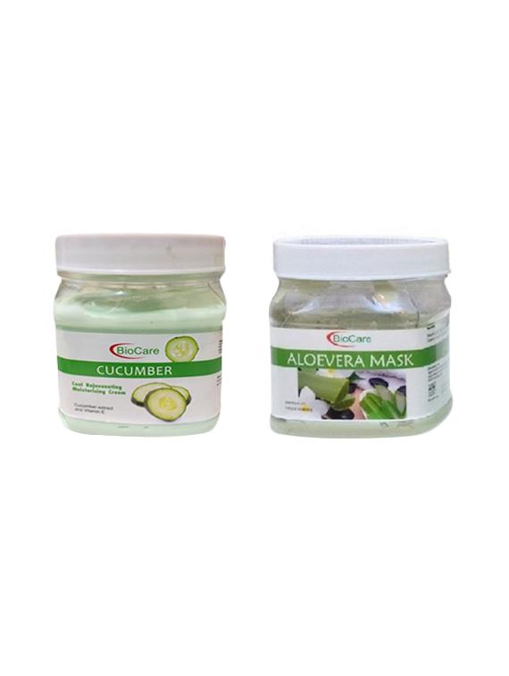 biocare cucumber cream 500gm and aloevera mask 500gm - 16863031 - Zoom Image - 1